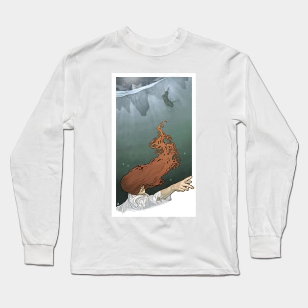 Blue is the colour of my isolation. Long Sleeve T-Shirt by paintedmonk